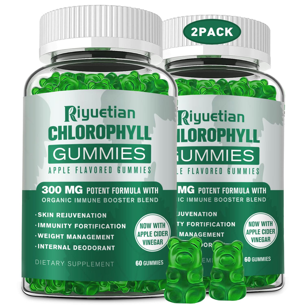 Riyuetian ACV bottle with gummies boosts energy and digestion.