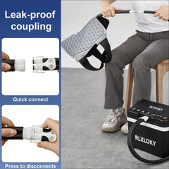 RLXLOKY knee strap Velcro secures comfortable compression during treatment.