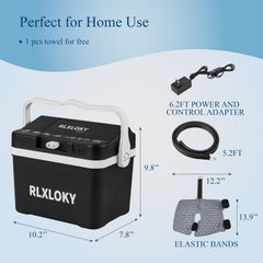 RLXLOKY power adapter supports easy at-home setup.