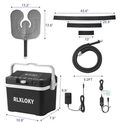 RLXLOKY reinforced power cord design enhances safety and durability.