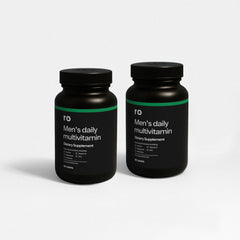Ro Daily Multivitamin for Men bottle supports daily energy and wellness.