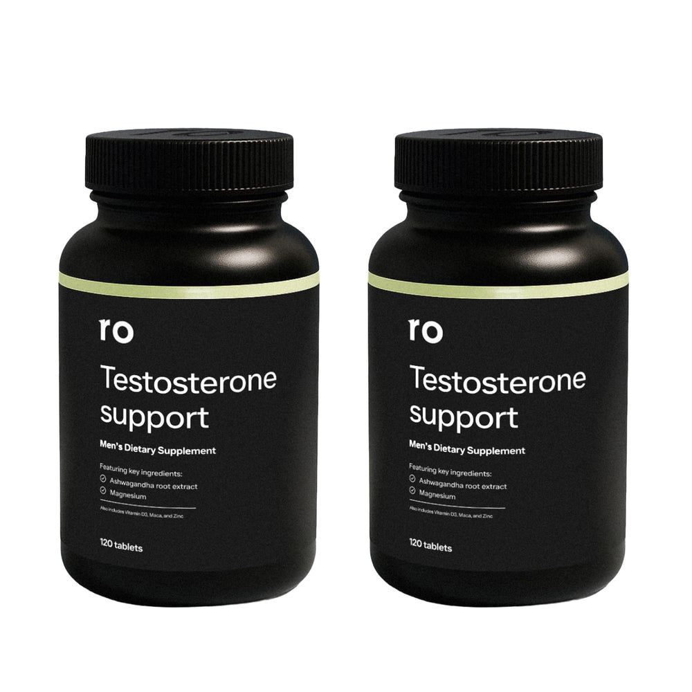 Ro Testosterone Support with ashwagandha bottle for daily vitality