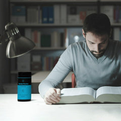 ROAR AMBITION Hunter Focus L-Theanine image suggests calm, focused work.