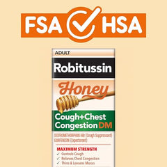 Robitussin Honey DM packaging confirming 12 plus compatibility.