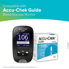 Roche Accu-Chek Guide 50ct box open for quick access