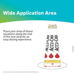 Roche Accu-Chek Guide test strip close-up