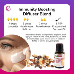 Rocky Mountain Oils frankincense diffuser setup for calming aromatherapy