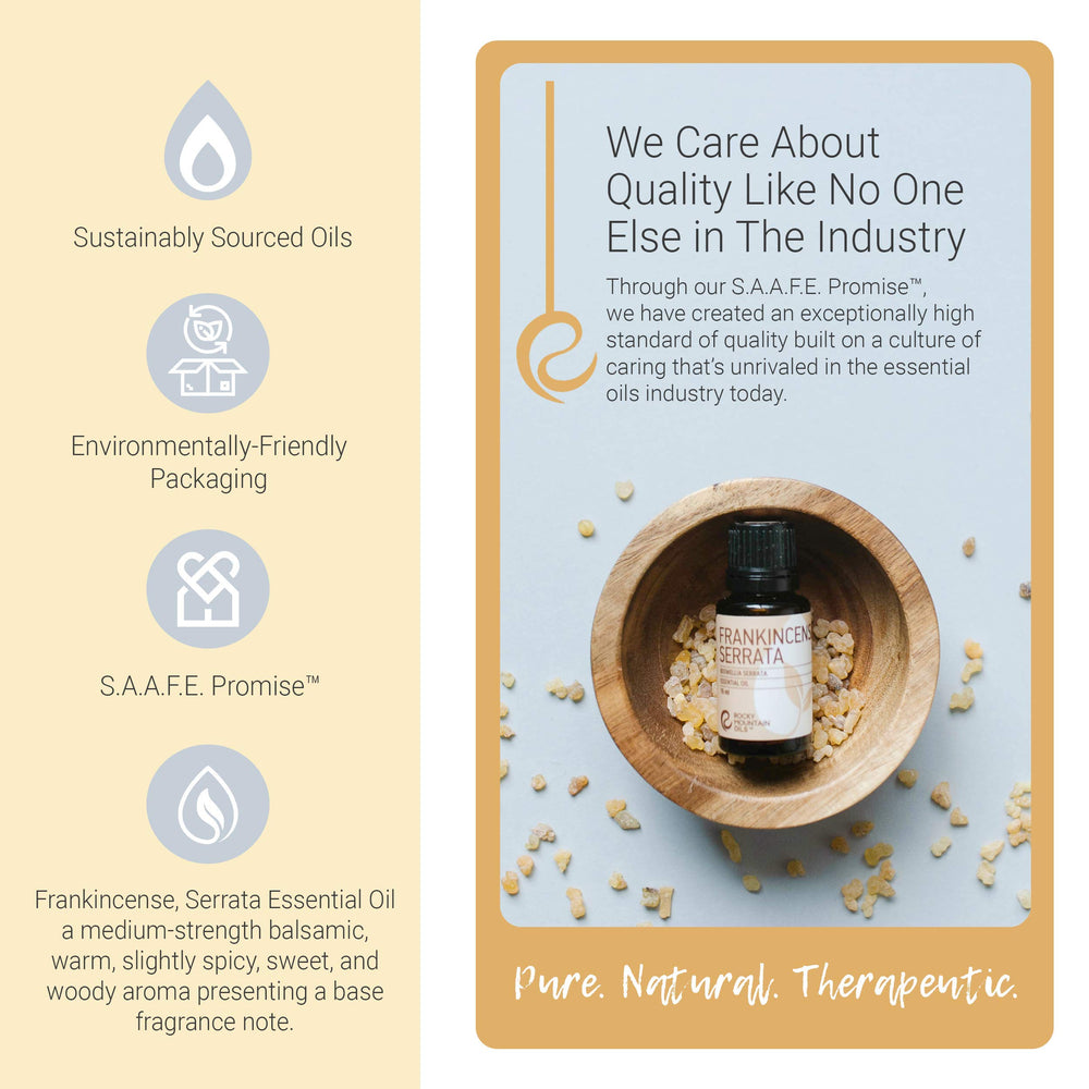 Diffuser-drops with Frankincense Serrata ready to create a tranquil workspace