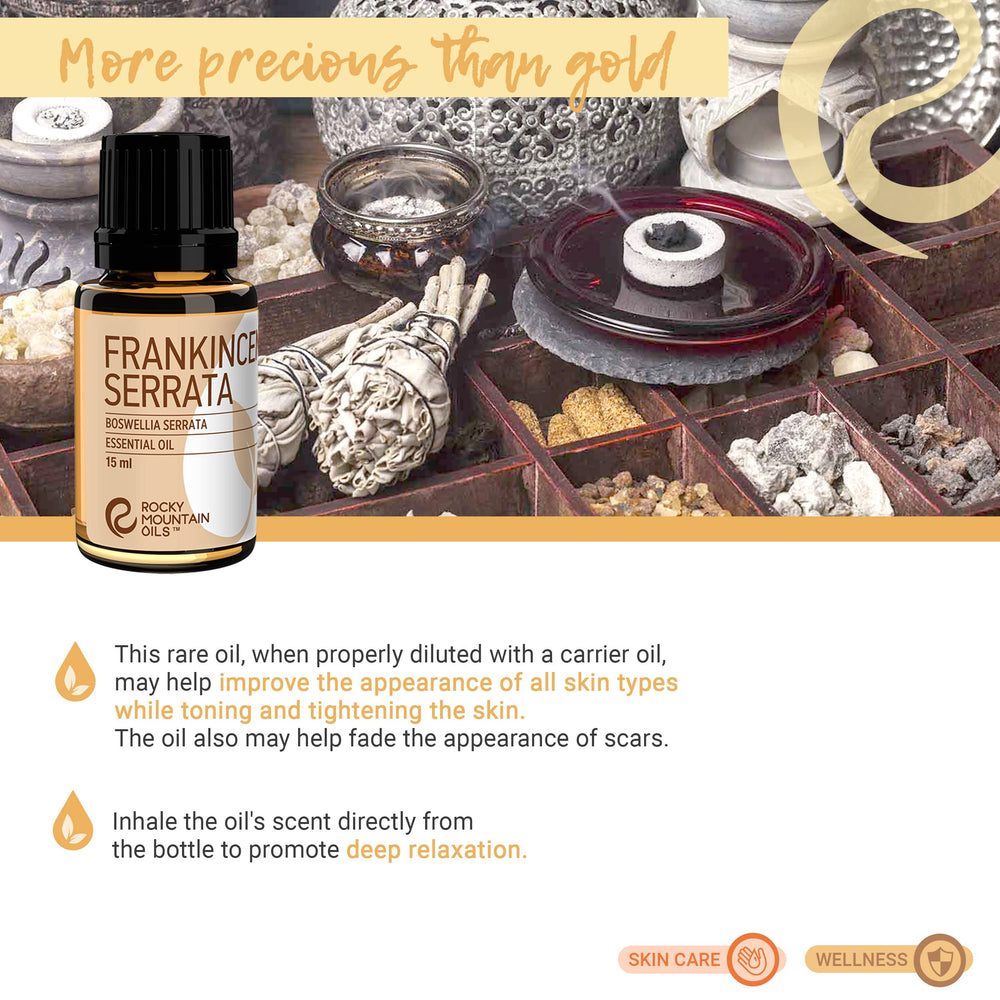 Spa-style setup using Frankincense Serrata for at-home relaxation rituals