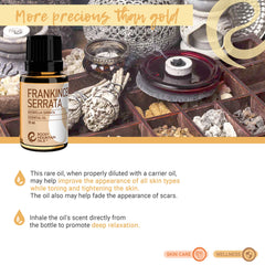 Spa-style setup using Frankincense Serrata for at-home relaxation rituals