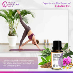 Rocky Mountain Oils Lymph Support neck massage—soothing use near lymph nodes.