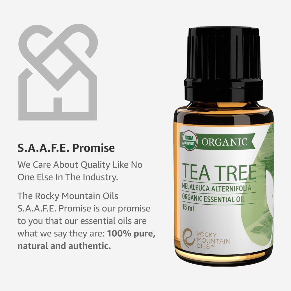 Tea tree oil diffuser in living space releasing crisp, invigorating aroma.