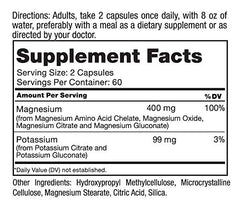 Roex Magnesium Potassium capsules for balanced mineral intake.