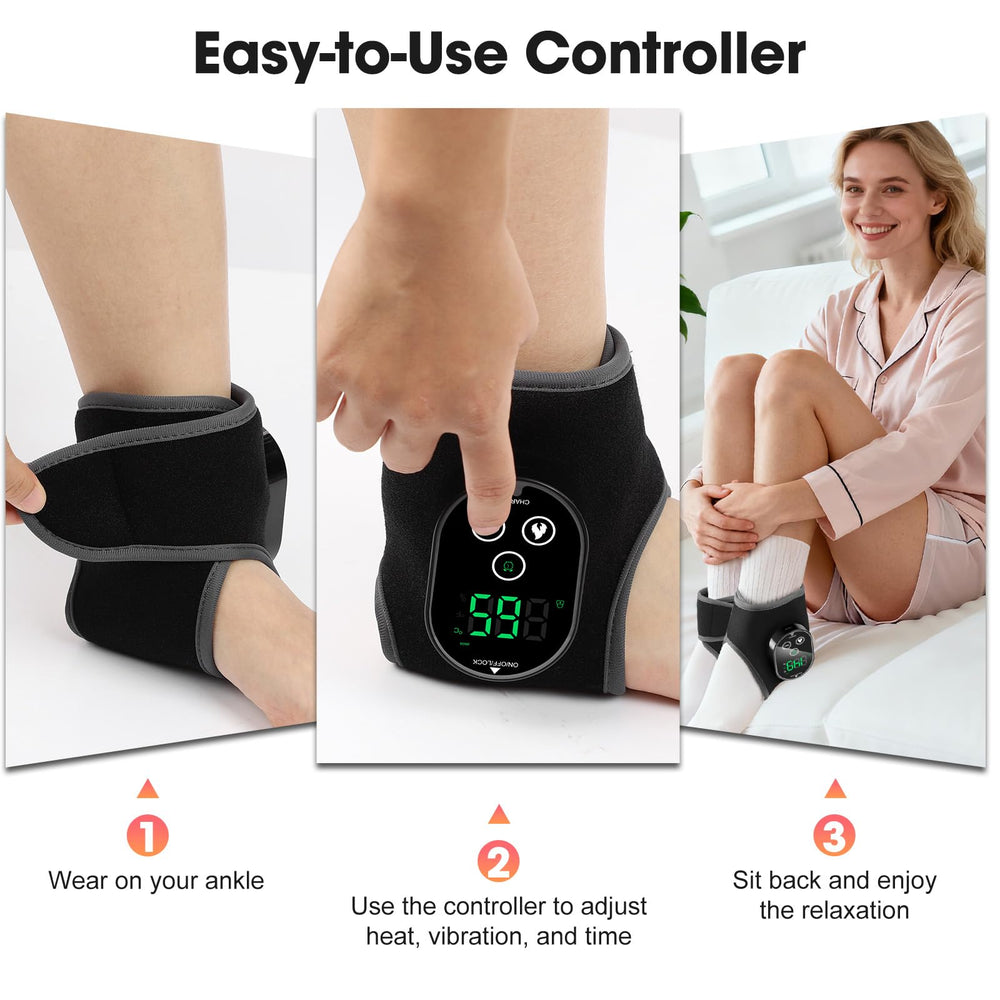 ROHVEMJ adjustable fit and soft fabric ankle wrap for daily wear