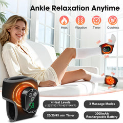 ROHVEMJ ankle wrap with 4 heat levels for personalized comfort