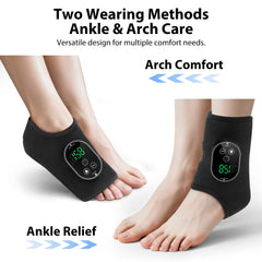 ROHVEMJ wearable ankle wrap with a soft, flexible fit on the leg.