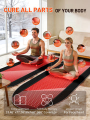 ROMISA dual mats connected to form a large blanket for versatile sessions