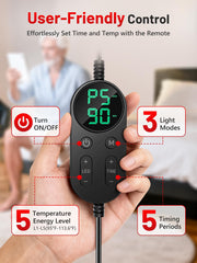 ROMISA near-infrared blend of 660nm and 850nm for soothing warmth.