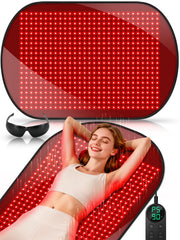 ROMISA red light therapy mat full body coverage for convenient home sessions.