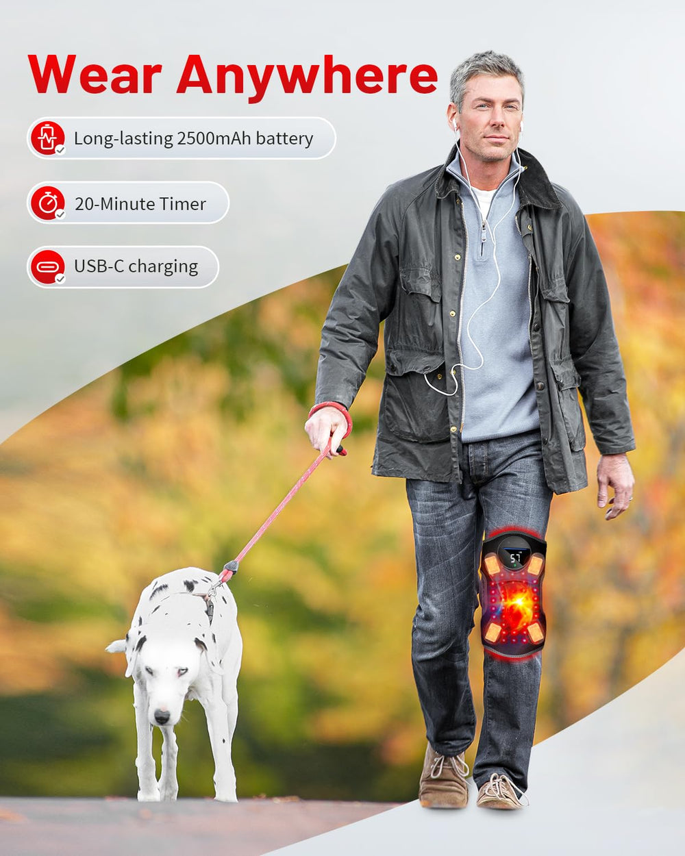ROMISA Upgraded PRO rechargeable battery for on-the-go therapy sessions