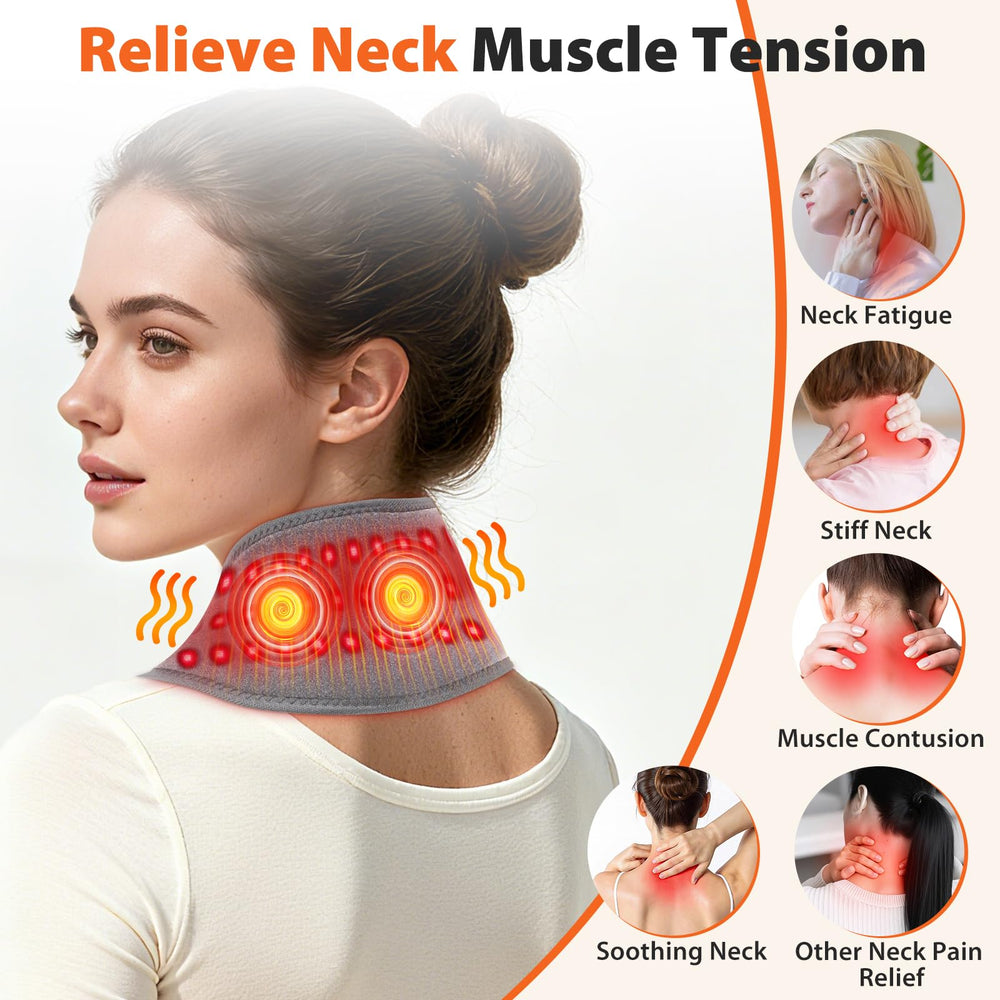 ROMYSE cordless neck wrap with 3000mAh battery for freedom at work.
