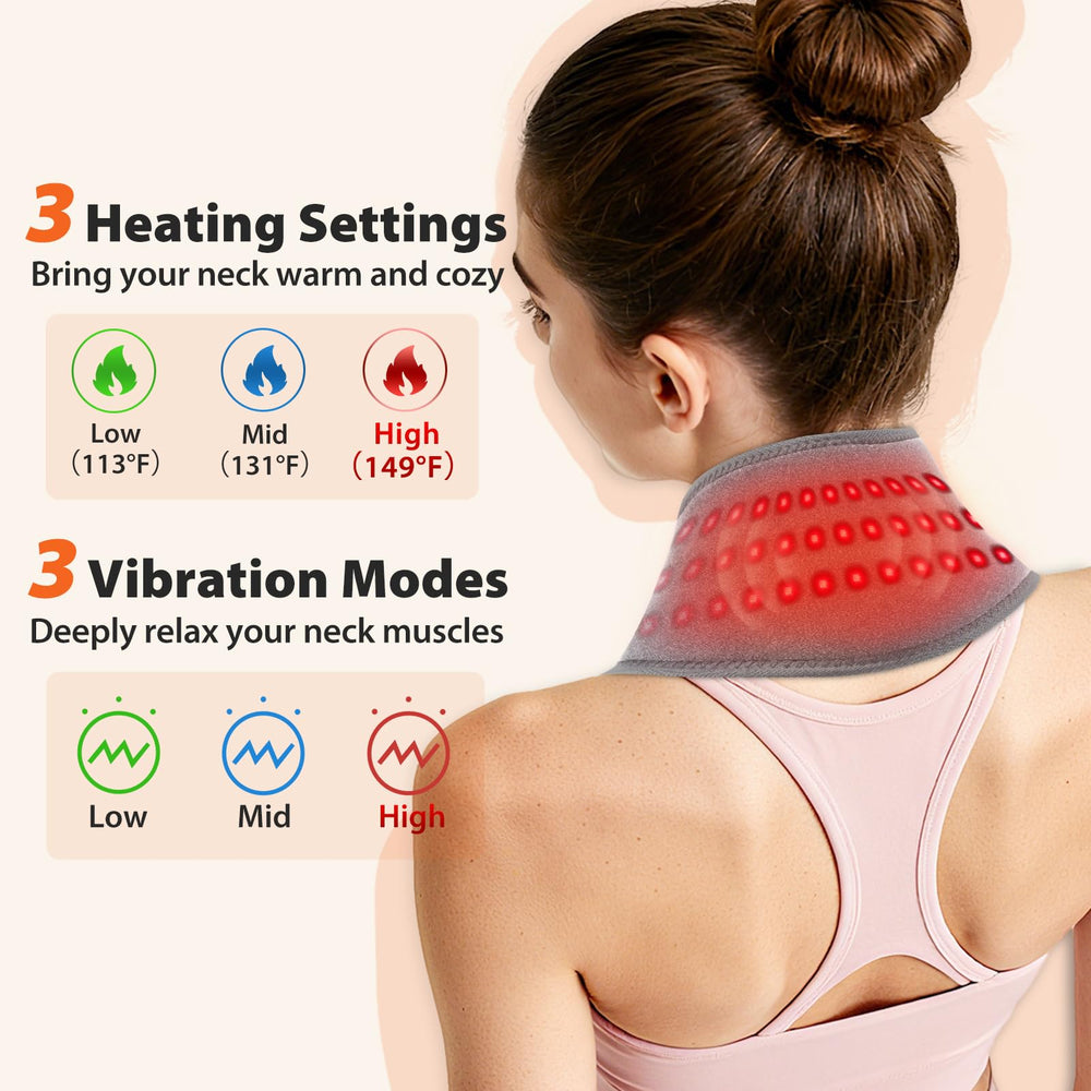 ROMYSE heat level and massage option for customizable comfort.