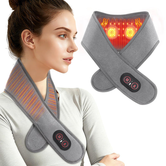 ROMYSE neck heating pad with massage for targeted neck relaxation.