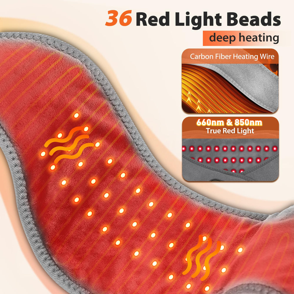 ROMYSE red light therapy at 660nm and 850nm promotes deep warmth.