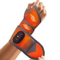 ROMYSE wrist heating pad front view showing compact design and adjustable heat