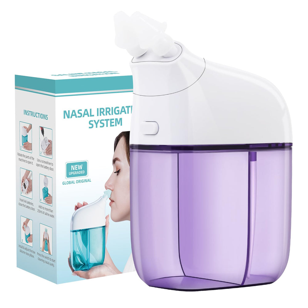 Ronfnea nasal irrigation system front view highlights compact daily care.