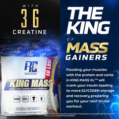 Ronnie Coleman King Mass XL ingredients glance with creatine and glutamine