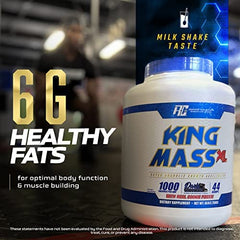 Ronnie Coleman King Mass XL mix in a glass – chocolate shake ready after training.