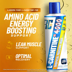 Pour shot of Ronnie Coleman L-Carnitine XS 4000 Liquid for easy dosing