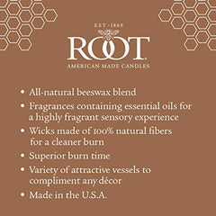 Premium wax blend supports long-lasting fragrance and steady flame.