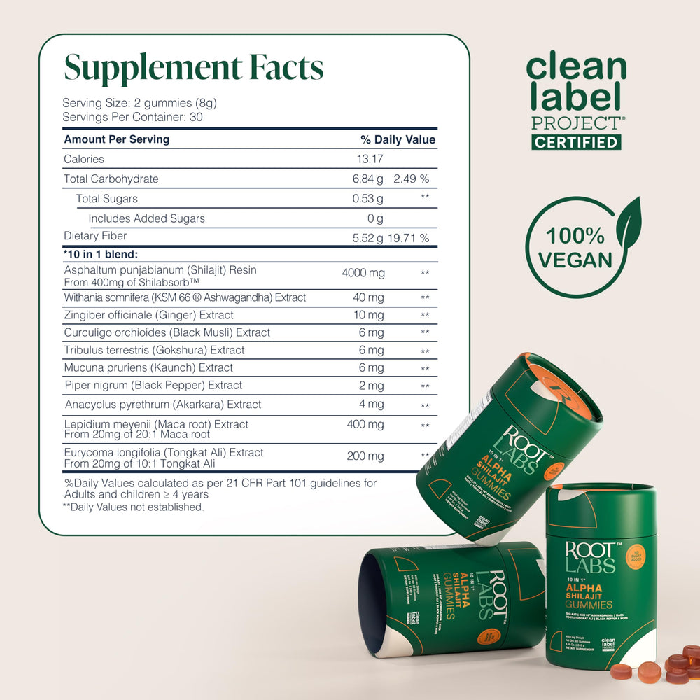 Tam rind flavor gummies from Root Labs for easy daily use.
