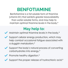 Rootcology Benfotiamine capsules being poured for quick daily energy support.