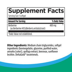 Rootcology Berberine Evail technology label highlights enhanced absorption.
