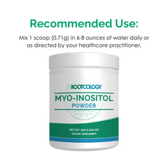 Rootcology Myo-Inositol powder stored in kitchen shelf communicates everyday use.