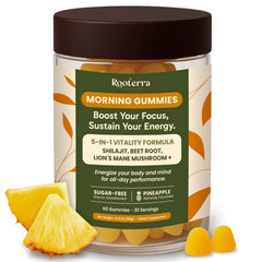 Rooterra Inner Bloom gummies bottle in pineapple flavor for daily wellness