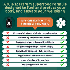 ROOTI Super Greens Gummies travel-friendly packaging for on-the-go nutrition