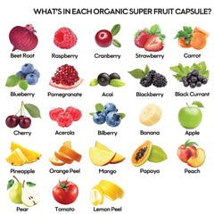 Closeup of bottle against fruit background conveys natural ingredient origin