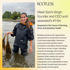 Rootless Seaweed Daily Bites Coconut Chai seaweed blend highlights mineral-rich nutrition