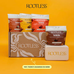 Rootless Seaweed Daily Bites ingredients blend highlights seaweed minerals.