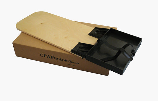 Roscoe Medical CPAP Holder tray with velcro strap for secure bedside use