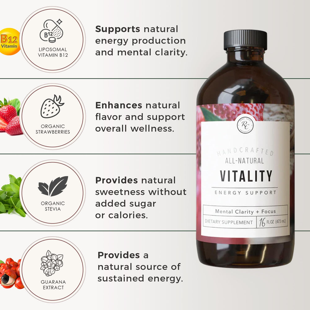 Close-up of Rowe Casa Vitality ingredients: guarana and rhodiola.