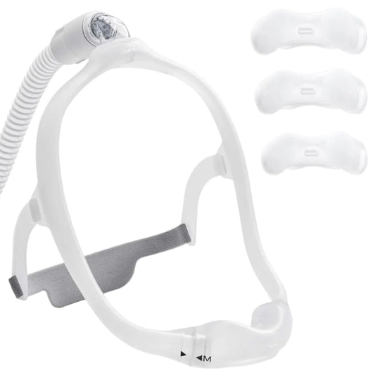 Roya Medical nasal complete set with adjustable head strap for a personalized, quiet fit.