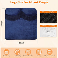 ROZEEYUU electric foot warmer features a 10 foot cord for flexible placement.