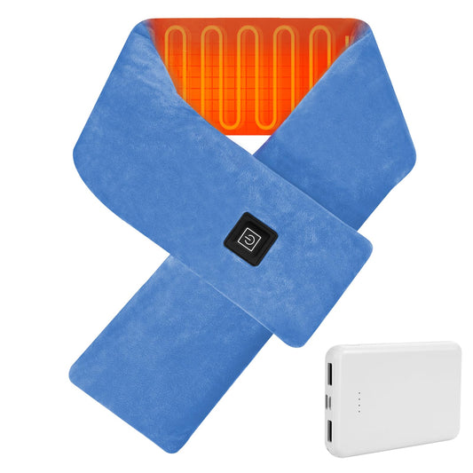 ROZEEYUU rechargeable neck heating pad offers cordless warmth for mobility.