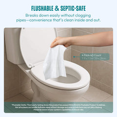 RPE Life Unscented Feminine Wipes in a compact pack for fragrance-free refreshment.