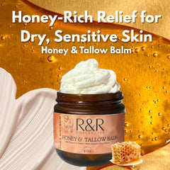 R&R Collective whipped tallow texture closeup for easy moisture application.